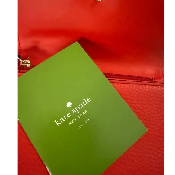 SOLD KATE SPADE Callie Mulberry Street Tri-fold Pebble Leather Wallet Clutch - Picture 6 of 8